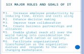 six major roles and goals of IT