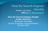 How Do Search Engines Handle Arabic Queries?