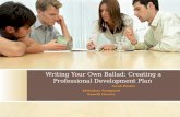 Writing Your Own Ballad: Creating a Professional Development Plan