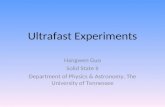 Ultrafast Experiments