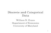 Discrete and Categorical Data