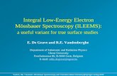 Principle of Electron Mössbauer Spectroscopy