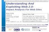 Understanding And Exploiting Web 2.0:  Impact Analysis For Web Sites