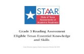 Grade 3 Reading Assessment Eligible Texas Essential Knowledge and Skills