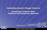 Evaluating System Change Ventures