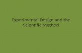 Experimental Design and the Scientific Method