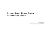 Broad iron lines from accretion disks