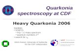 Quarkonia spectroscopy at CDF