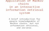 Application of Markov chains  in an interactive information retrieval system