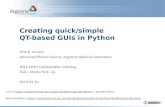 Creating  quick/simple  QT-based  GUIs in Python