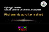 Photometric parallax method