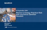 Marine & Energy Practice Risk and Insurance Seminar Houston