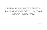 PERBANDINGAN TAX TREATY DALAM MODEL OECD, UN, DAN MODEL INDONESIA