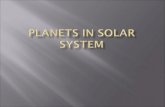 Planets in solar system