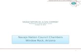 NAVAJO NATION OIL  & GAS COMPANY Presentation to Navajo Nation Council October 15, 2014