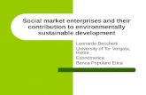 Social market enterprises and their contribution to environmentally sustainable development