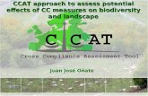 CCAT approach to assess potential effects of CC measures on biodiversity and landscape