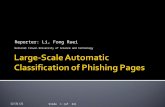 Large-Scale  Automatic Classification of Phishing  Pages