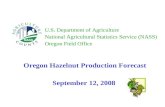 U.S. Department of Agriculture National Agricultural Statistics Service (NASS) Oregon Field Office