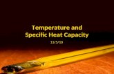 Temperature and Specific Heat Capacity