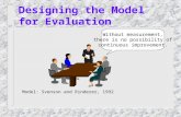 Designing the Model for Evaluation