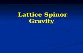 Lattice  Spinor  Gravity