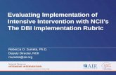 Evaluating Implementation of Intensive Intervention with NCII’s The DBI Implementation Rubric