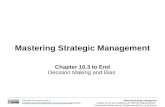 Mastering Strategic Management Chapter  10.3 to End Decision Making and Bias