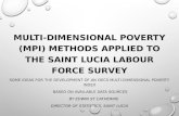 multi-dimensional  poverty (MPI) methods applied to the saint  lucia labour  force  survey