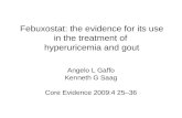 Febuxostat: the evidence for its use in the treatment of  hyperuricemia and gout