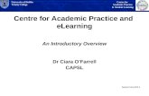 Centre for Academic Practice and  eLearning