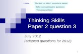 Thinking Skills Paper 2 question 3