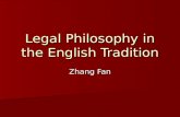 Legal Philosophy in the English Tradition