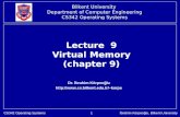 Lecture  9  Virtual Memory  (chapter 9)