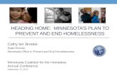 Heading Home:  Minnesota’s Plan to prevent and end homelessness