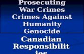 Prosecuting War Crimes Crimes Against Humanity Genocide