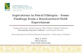 Aspirations in Rural Ethiopia – Some Findings from  a Randomized Field Experiment