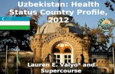 Uzbekistan: Health Status Country Profile, 2012