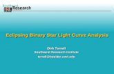 Eclipsing Binary Star Light Curve Analysis