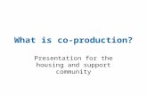 What is co-production?