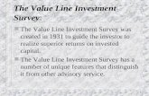 The Value Line Investment Survey :