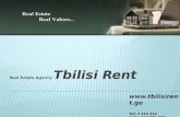 Real Estate Agency  Tbilisi Rent