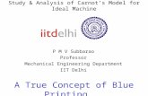 Study & Analysis of Carnot’s Model for Ideal Machine