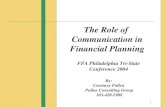 The Role of  Communication in Financial Planning