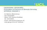 CEGEG046 / GEOG3051 Principles & Practice of Remote Sensing (PPRS) 8: RADAR 1