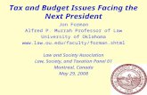 Tax and Budget Issues Facing the Next President
