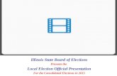 Illinois State Board of Elections Presents the  Local Election Official Presentation