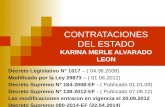CONTRATACIONES DEL ESTADO KARINA MERLE ALVARADO LEON