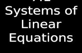 7.1 Systems of Linear Equations