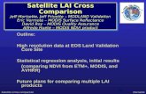Outline: High resolution data at EOS Land Validation Core Site